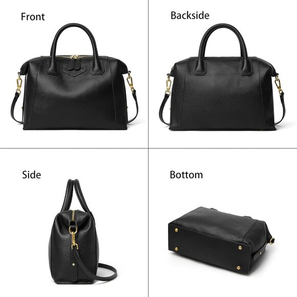 Elegant Leather Handbag with Adjustable Crossbody Strap - Perfect Gift for Women - Picture 4 of 7